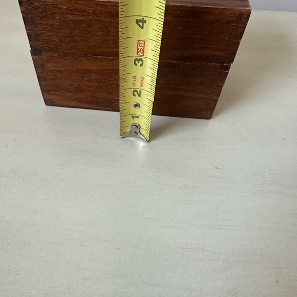 Vintage carver dovetail wood recipe box - Picture 7 of 10